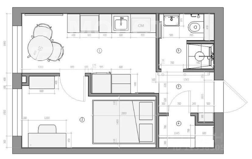 25 м², 1-комнатная квартира 6 850 000 ₽ - изображение 51