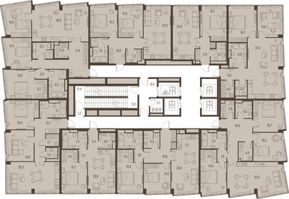 121 м², 4-комнатная квартира 73 209 232 ₽ - изображение 83