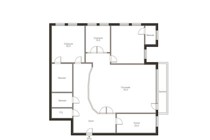 Квартира 170 м², 4-комнатная - изображение 2