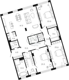 Квартира 228 м², 4-комнатные - изображение 1