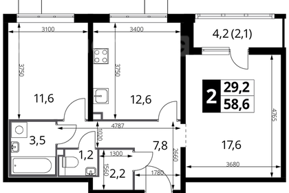 127,4 м², 3-комнатная квартира 19 000 000 ₽ - изображение 72