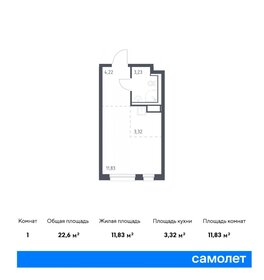 22,9 м², квартира-студия 3 700 000 ₽ - изображение 64