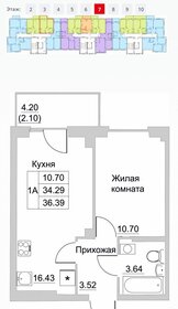 36,3 м², 1-комнатная квартира 2 833 740 ₽ - изображение 12