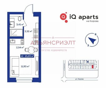 Квартира 20,4 м², 1-комнатные - изображение 1