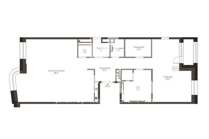 Квартира 82 м², 2-комнатная - изображение 1