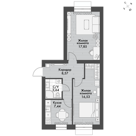 Квартира 54,1 м², 2-комнатная - изображение 1