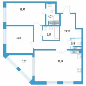 98,7 м², 2-комнатная квартира 26 654 400 ₽ - изображение 12