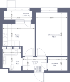 36,9 м², 1-комнатная квартира 8 892 900 ₽ - изображение 46