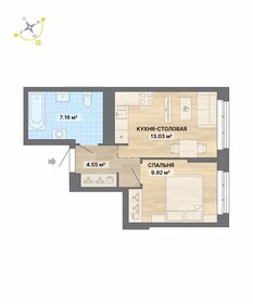 43,6 м², 2-комнатная квартира 3 600 000 ₽ - изображение 70