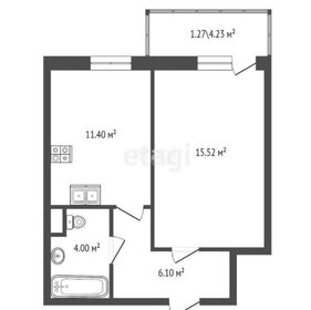 Квартира 37 м², 1-комнатная - изображение 1