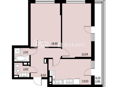 Квартира 72 м², 2-комнатная - изображение 1