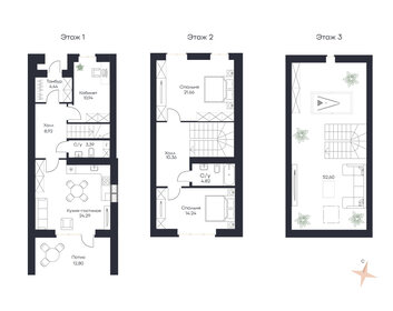 159,5 м² таунхаус, 0,4 сотки участок 14 355 000 ₽ - изображение 31