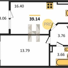 Квартира 39,1 м², 1-комнатная - изображение 5