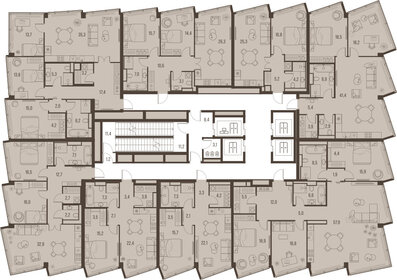 117,9 м², 3-комнатная квартира 88 151 704 ₽ - изображение 29