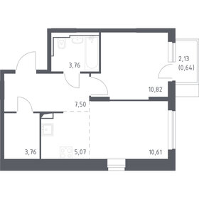 Квартира 42,2 м², 1-комнатная - изображение 1