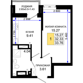 31 м², 1-комнатная квартира 3 000 000 ₽ - изображение 80