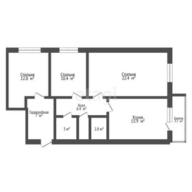 Квартира 85,8 м², 3-комнатная - изображение 1