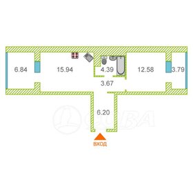 Квартира 45 м², 1-комнатная - изображение 1