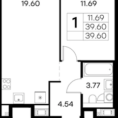 Квартира 39,6 м², 1-комнатная - изображение 5