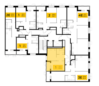 33 м², 1-комнатная квартира 6 614 887 ₽ - изображение 7