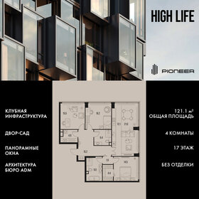 Квартира 121,1 м², 4-комнатная - изображение 1