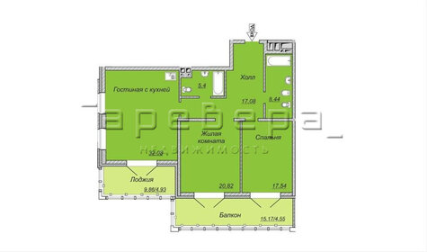 121,6 м², 3-комнатная квартира 18 612 750 ₽ - изображение 115