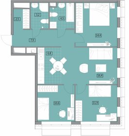 Квартира 80 м², 3-комнатная - изображение 1