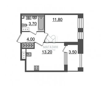 Квартира 34,3 м², 1-комнатная - изображение 1