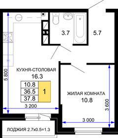 37,2 м², 1-комнатная квартира 4 770 000 ₽ - изображение 29