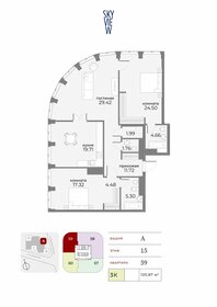 148,3 м², 3-комнатные апартаменты 136 220 848 ₽ - изображение 36