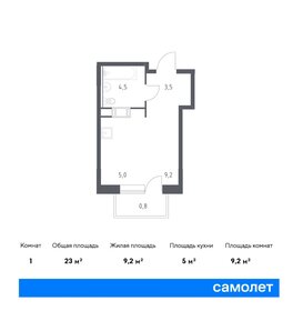 Квартира 23 м², студия - изображение 1