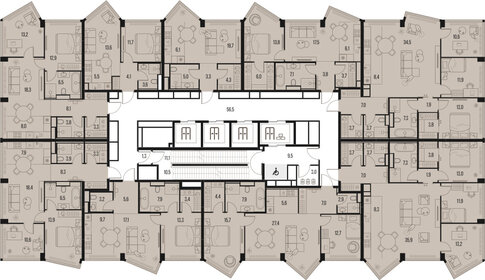 82,2 м², 3-комнатная квартира 53 244 228 ₽ - изображение 39