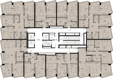 124,7 м², 4-комнатная квартира 73 000 000 ₽ - изображение 78