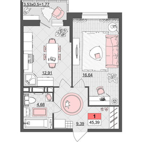 50 м², 1-комнатная квартира 4 450 000 ₽ - изображение 51