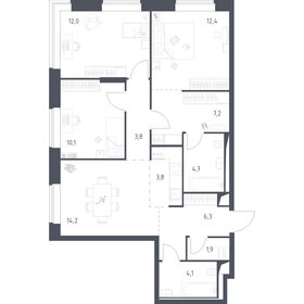 93,6 м², 4-комнатная квартира 33 269 222 ₽ - изображение 15