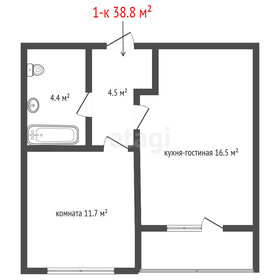 Квартира 38,8 м², 1-комнатная - изображение 2