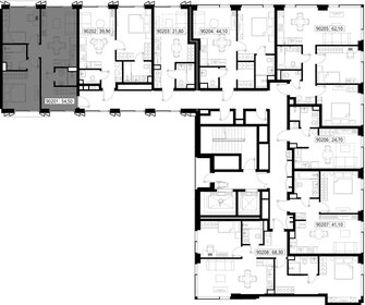 58,4 м², 3-комнатная квартира 13 200 000 ₽ - изображение 171