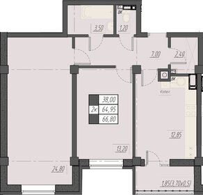 64,9 м², 2-комнатная квартира 9 442 160 ₽ - изображение 21