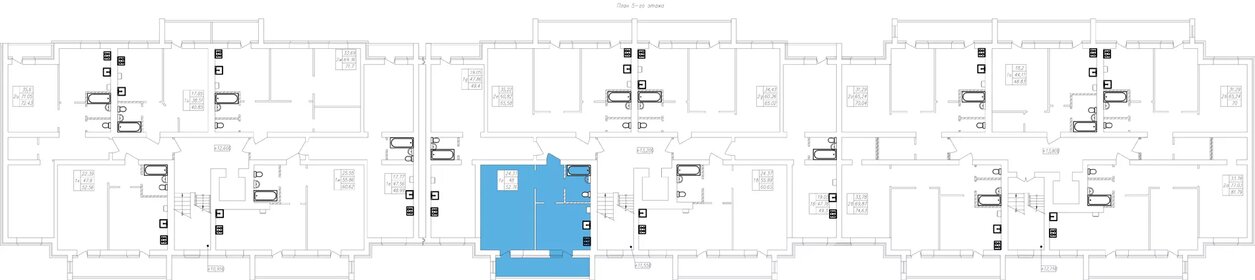 Квартира 52,8 м², 1-комнатная - изображение 2