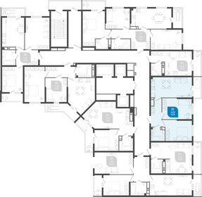 54,2 м², 2-комнатная квартира 10 938 760 ₽ - изображение 13