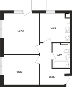 45 м², 2-комнатная квартира 6 600 000 ₽ - изображение 63