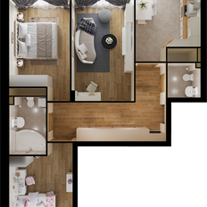 Квартира 79,5 м², 3-комнатная - изображение 4