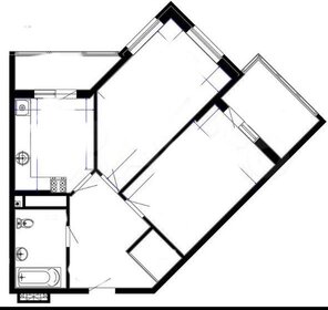 Квартира 72,7 м², 2-комнатная - изображение 1