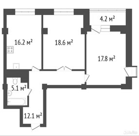 Квартира 72 м², 2-комнатная - изображение 1