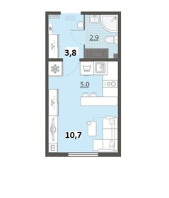 Квартира 21,4 м², 1-комнатная - изображение 1