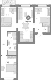 Квартира 85 м², 3-комнатная - изображение 1