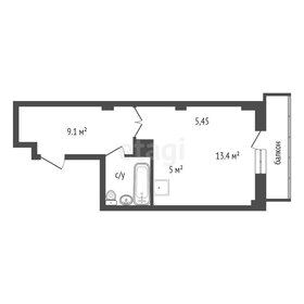 33,4 м², квартира-студия 4 000 000 ₽ - изображение 66