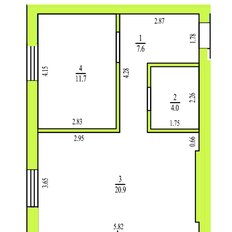 Квартира 26 м², студия - изображение 5