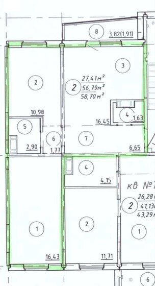 60 м², 3-комнатная квартира 5 350 000 ₽ - изображение 1