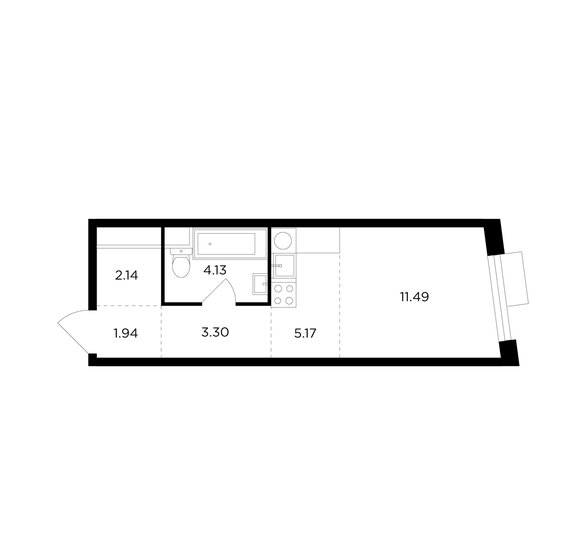 28,2 м², квартира-студия 12 800 000 ₽ - изображение 1